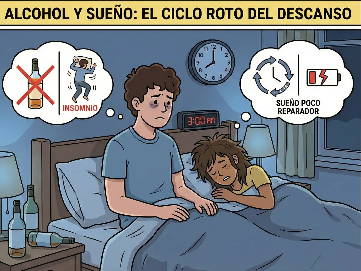 El Sueño y el Insomnio. No puedo dormir sin alcohol