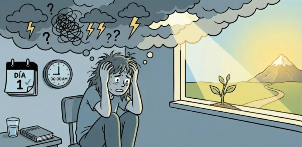 Ansiedad tras 24 horas sin beber