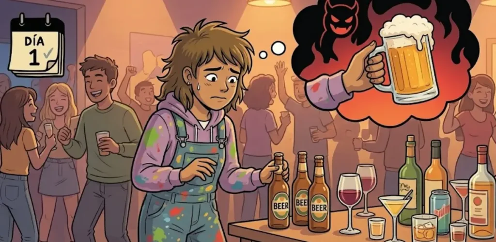 Dejar de beber 24h tentaciones