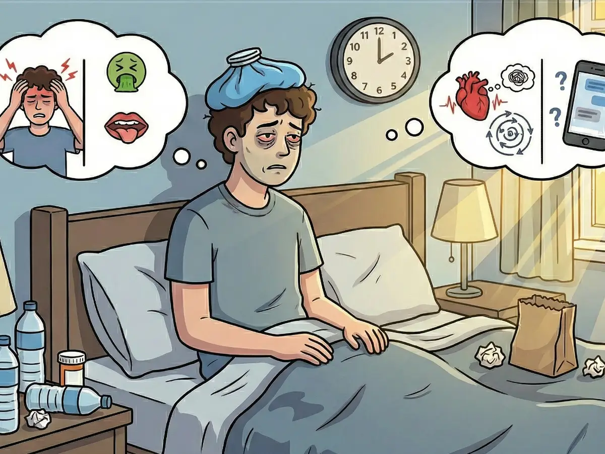 Resaca y la ansiedad del día después: «Hanxiety»